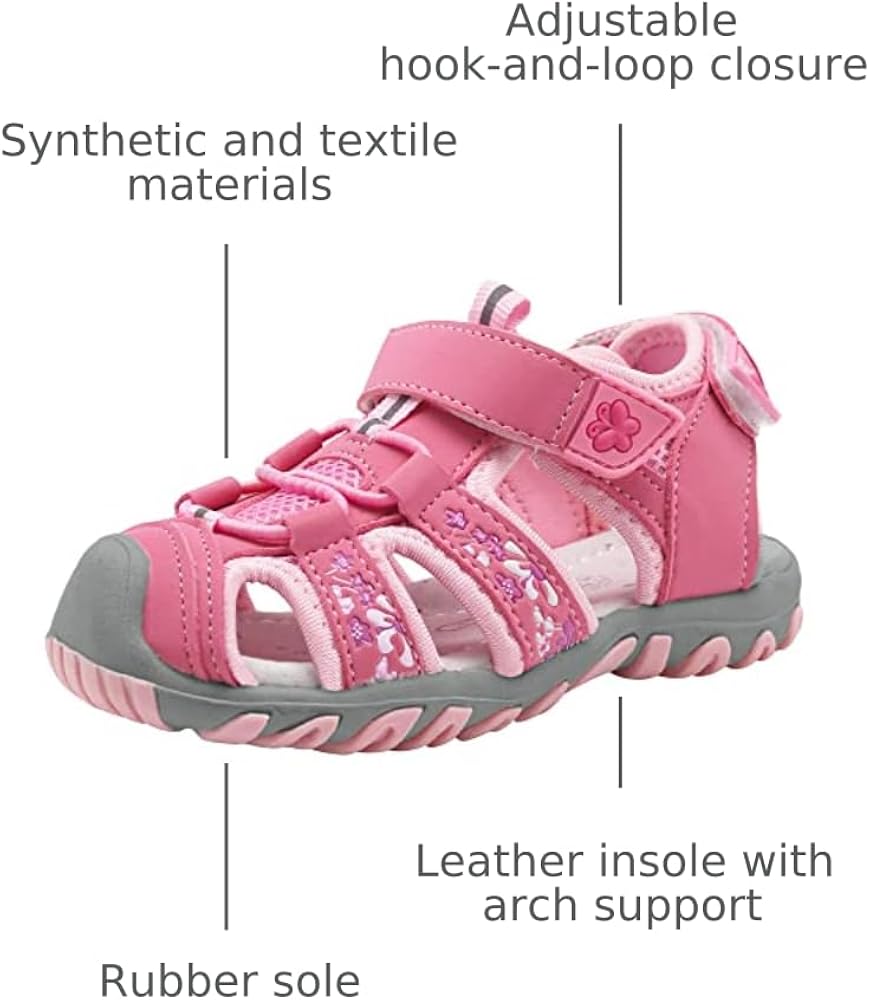 新品未使用　スケポン pink lilac 12-18m Amazon.com | Apakowa Kids Girls Sandals Soft Sole Closed Toe